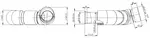 Insulated Exhaust Pipe, w. Bellow for Mercedes