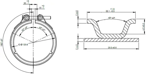 V-Clamp for Iveco