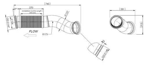 Pipe for Volvo
