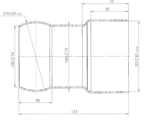 Pipe for Mercedes