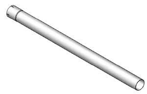 Extension Pipe, OD/ID=101.6/102.1 / L=1500, ALU