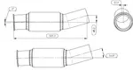 Exhaust Pipe w. bellow for Freightliner