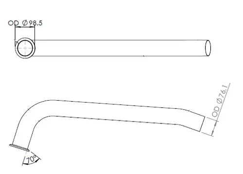 Pipe for DAF