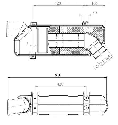 Silencer for Scania