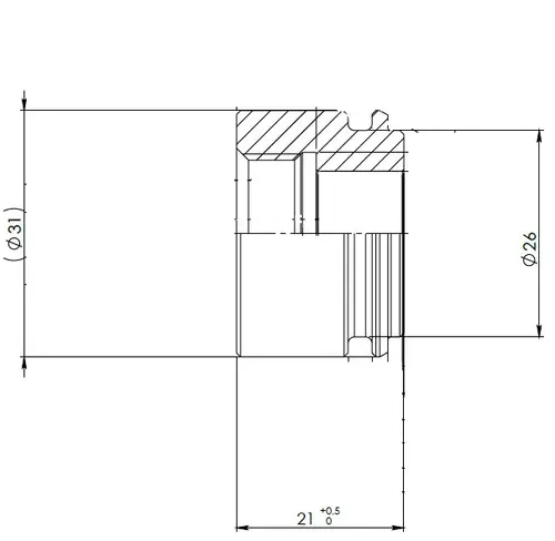 Sensor port, M20X1.5