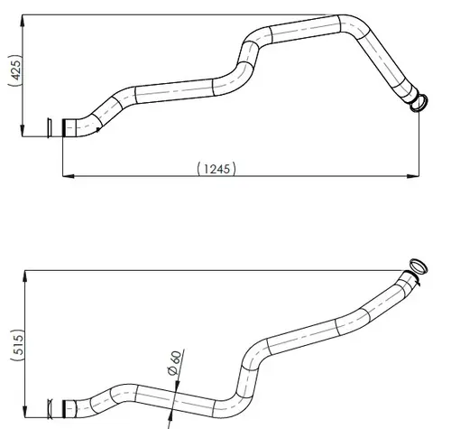Water Coolant Pipe for MAN
