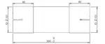Pipe Connector, ID=101 / L=300, ALU