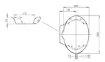 Silencer Strap, L=40, W=302, H=202, ALU
