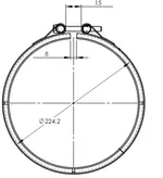 V-Clamp, INOX