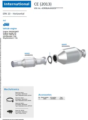 CE (2013) Horizontal for International, Engine: MAXXFORCE DT EPA10