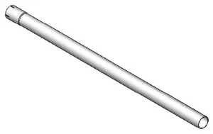 Extension Pipe, OD/ID=76.2/76.7 / L=1500, ALU