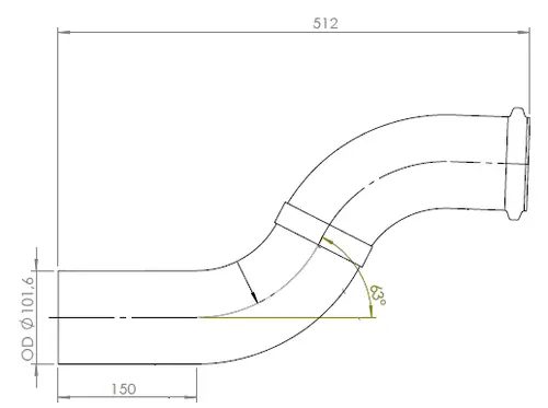 Pipe for Volvo