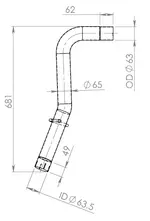 Pipe for Iveco