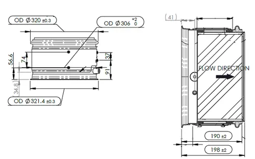 DPF for Cummins - SmartRange (Clamps/Gaskets included)