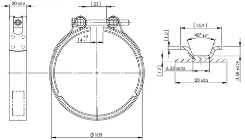 Clamp for Iveco
