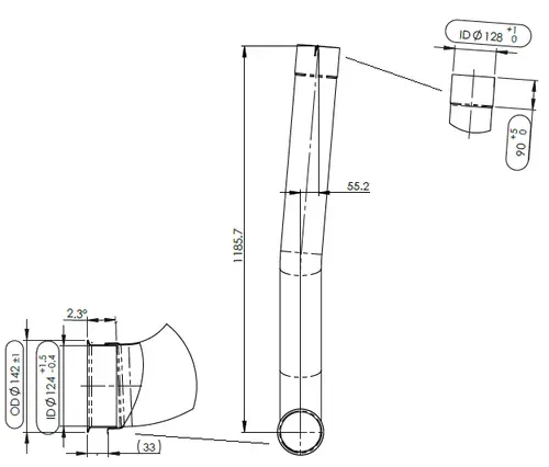 Exhaust Pipe for International/Navistar