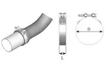 HoseFit Clamp for Nissan, Ø=79-85 / L=25 mm, INOX