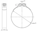 TightFit Clamp for Scania, Ø=122-127 mm, INOX