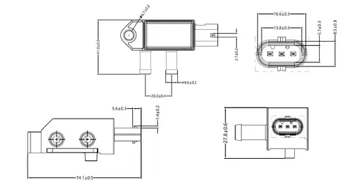 Pressure Sensor for Ford