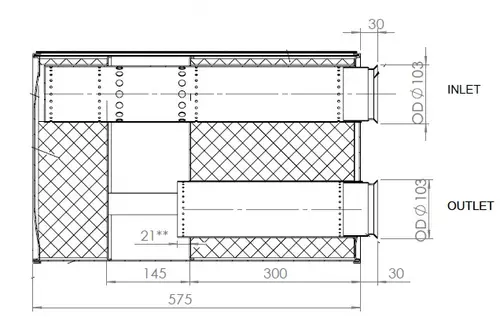 Silencer for Scania
