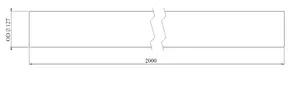 Exhaust Pipe, OD=127 / L=2000, INOX