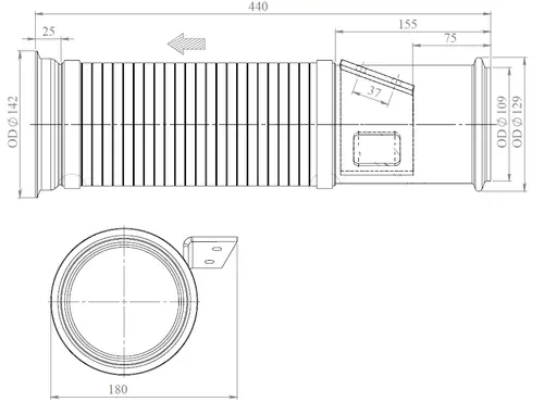 Flex Pipe for Scania, E-line
