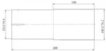 Pipe Adaptor, ID/OD=70.8/76.2 L= 200, ALU
