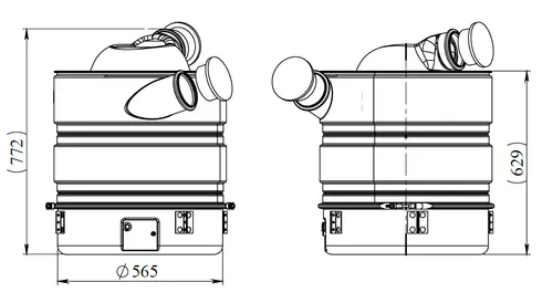 Silencer W. SCR for Scania