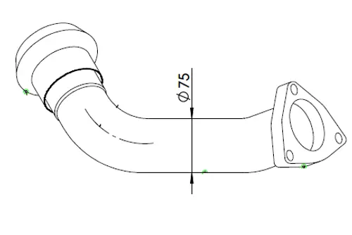 Pipe for Mercedes