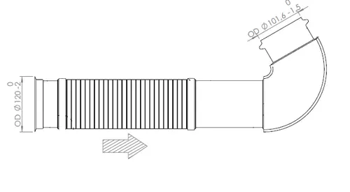 Pipe for DAF