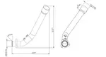 Exhaust Pipe w. Popnuts for Temp. Sensor for MAN