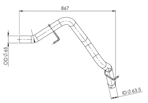 Pipe for Iveco