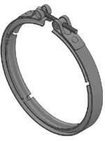 Heavy Duty V-Clamp, Ø=175 / L=20, INOX