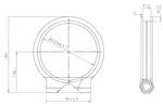 Truck Make Clamp for Mercedes, Ø=61-64 mm, ALU