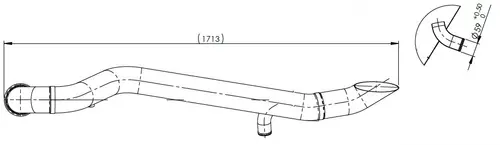 Exhaust Pipe for Scania