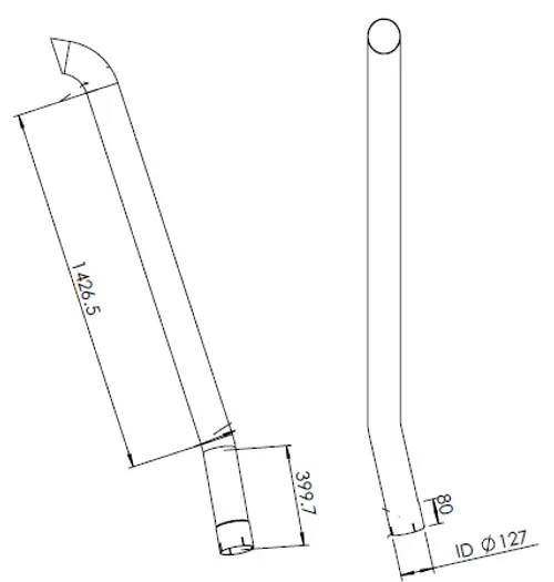 Pipe for Mercedes