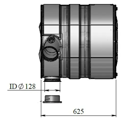 Silencer w. SCR for Volvo