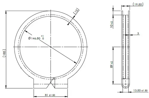 Truck Make Clamp for Renault, Ø=142-147 mm, ALU