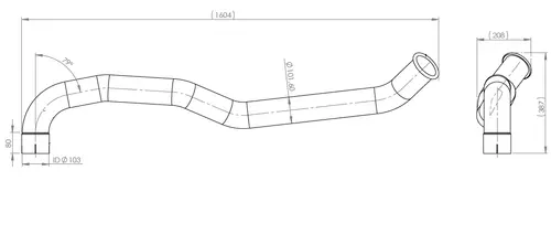 Pipe for Iveco