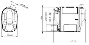 Silencer w. SCR for Iveco