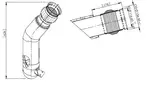Exhaust pipe w. bellow for DAF
