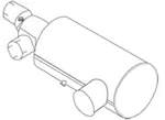 Silencer for MAN