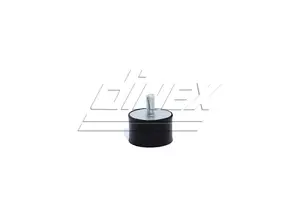Rubber Mounting for MAN, Ø=50 / L=53.5, M10, ZINC