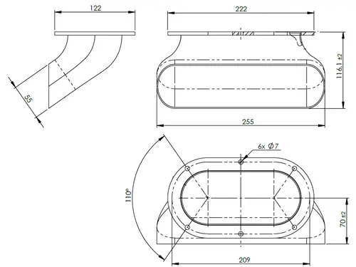 Pipe for Onebox (short) for Volvo