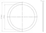 Gasket Low Leakage, Ø=88.9 / L=1.5, mm MICA