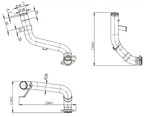 Water Coolant Pipe for Iveco