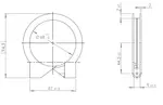Truck Make Clamp for Mercedes, Ø=65-67 mm, ALU
