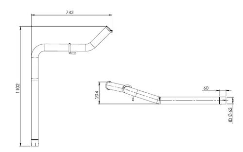 Pipe for Iveco