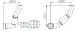 Exhaust Pipe w. Bellow for International