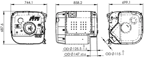 Silencer for Iveco (without DPF)